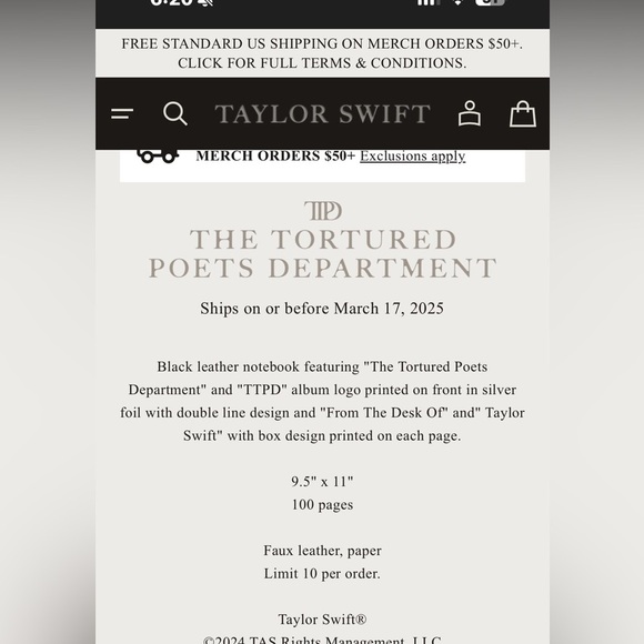 The Tortured Poets Department Journal - Picture 2 of 11